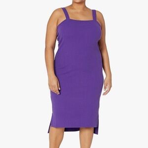 The Drop Purple Sleeveless Midi Dress 4x